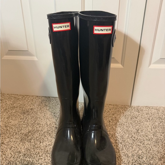 Hunter Classic Black Tall Boots Size 41 - Picture 2 of 5
